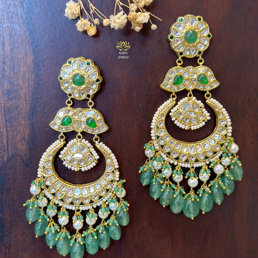 22k Gold Heritage Polki Earrings