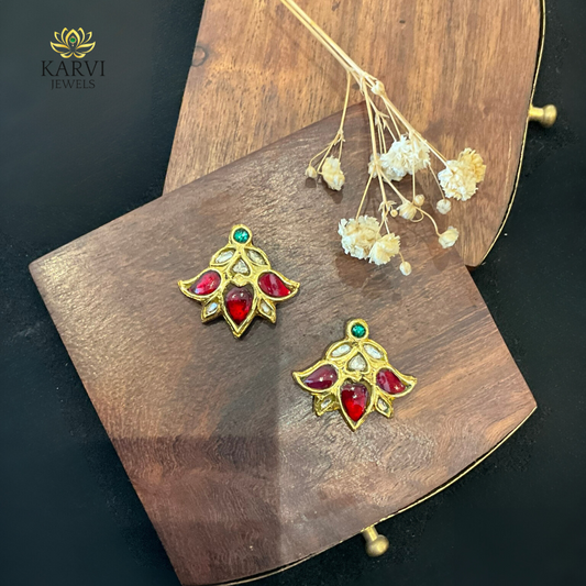 22kt Gold Floral Studs - Nature Symphony