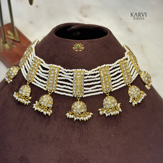 22k Gold Polki Necklace - A Touch of Luxury