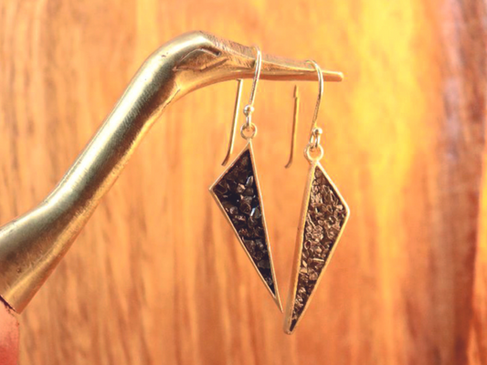 925 Silver Polki Diamonds Minimalist Earrings