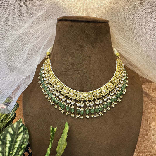 Versatile and Timeless: 22kt Gold Polki Necklace